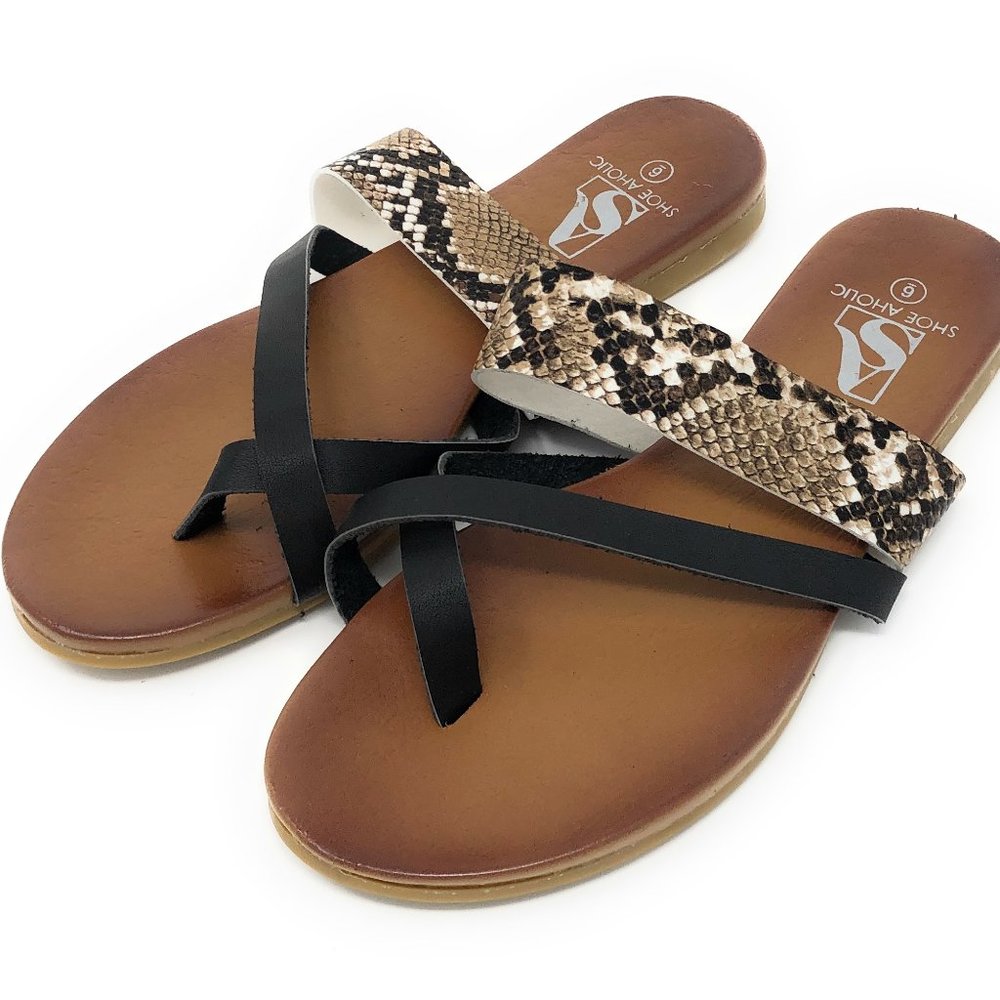Shoe Aholic Womens Flip-Flop Thong Summer Sandal